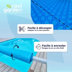 Bâche à Bulles Pour Piscine Rectangulaire 10 X 5 M 300 Microns - Ravigarden -Raviday Piscine 032025 bache a bulle top3 6 1