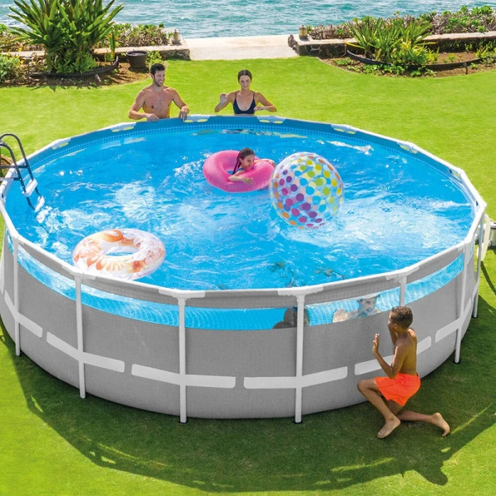 Piscine Tubulaire Ronde Intex Prism Frame Clearview 4,88 X 1,22 M 3 Piscine Tubulaire Ronde Intex Prism Frame Clearview 4,88 X 1,22 M – Image 3