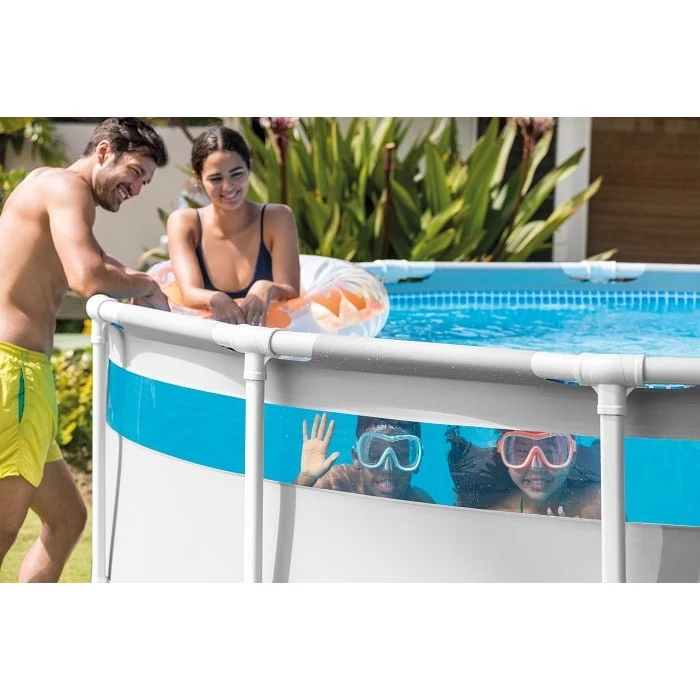 Piscine Tubulaire Ronde Intex Prism Frame Clearview 4,88 X 1,22 M 6 Piscine Tubulaire Ronde Intex Prism Frame Clearview 4,88 X 1,22 M – Image 6