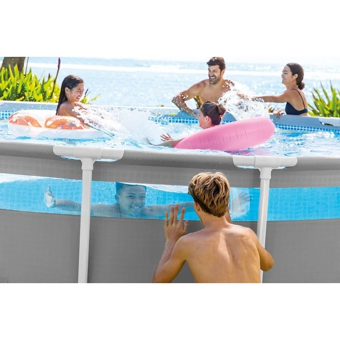 Piscine Tubulaire Ronde Intex Prism Frame Clearview 4,88 X 1,22 M 5 Piscine Tubulaire Ronde Intex Prism Frame Clearview 4,88 X 1,22 M – Image 5