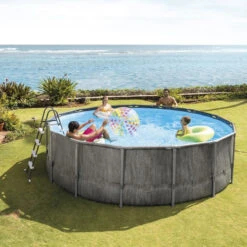 Piscine Tubulaire Ronde Intex Baltik 4,57 X 1,22 M -Raviday Piscine 26742np piscine tubulaire ronde intex baltik 4 57 122 ambiance jeux