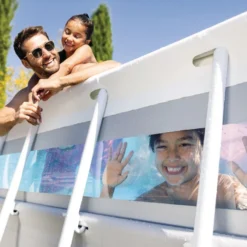 Piscine Tubulaire Rectangulaire Intex Prism Frame Clearview 4 X 2 X 1,22 M -Raviday Piscine 26770np kit piscine clearview rectangulaire 4