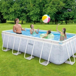 Piscine Tubulaire Rectangulaire Intex Chevron 4 X 2 X 1 M -Raviday Piscine 26780np piscine tubulaire rectangulaire intex chevron 4 2 1 m jeux