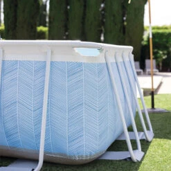 Piscine Tubulaire Rectangulaire Intex Chevron 4 X 2 X 1 M -Raviday Piscine 26780np piscine tubulaire rectangulaire intex chevron 4 2 1 m materiau