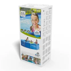 Piscine Tubulaire Intex Metal Frame 3,05 X 0,76 M + Épurateur 1 M³/h -Raviday Piscine 28202np piscine metalframe pool 305 76 epurateur intex packaging