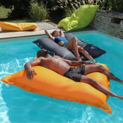 Pouf Géant Extérieur Flottant Colorfun - Orange Tropcial -Raviday Piscine 3700301149862 poolbag lagos 130x170cm orange tropical 7