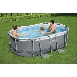 Piscine Tubulaire Ovale Bestway Power Steel 3,05 X 2 X 0,84 M -Raviday Piscine 5614a piscine ovale bestway power steel 3 05 x 2 x 0 84 m ambiance famille