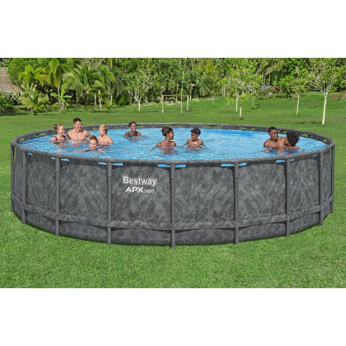 Piscine Tubulaire Ronde Bestway APX 365 6,10 X 1,32 M + Filtration + Accessoires 3 Piscine Tubulaire Ronde Bestway APX 365 6,10 X 1,32 M + Filtration + Accessoires – Image 3