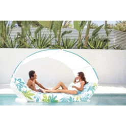 Matelas Gonflable De Piscine Intex Lounge Hamac Tropical -Raviday Piscine 56294eu ambiance 3