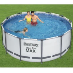 Piscine Tubulaire Ronde Bestway Steel Pro Max™ 366 X 122 Cm -Raviday Piscine 56420 ambiance