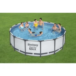Piscine Tubulaire Ronde Bestway Steel Pro Max 4,57 X 1,22 M -Raviday Piscine 56438 piscine tubulaire bestway ronde steel pro 457 x 122 cm ambiance