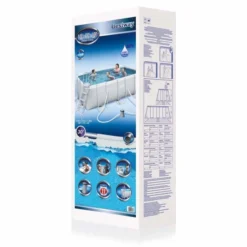 Piscine Tubulaire Rectangulaire Bestway Power Steel 4,12 X 2,01 X 1,22 -Raviday Piscine 56456 piscine tubulaire bestway power steel 4 12