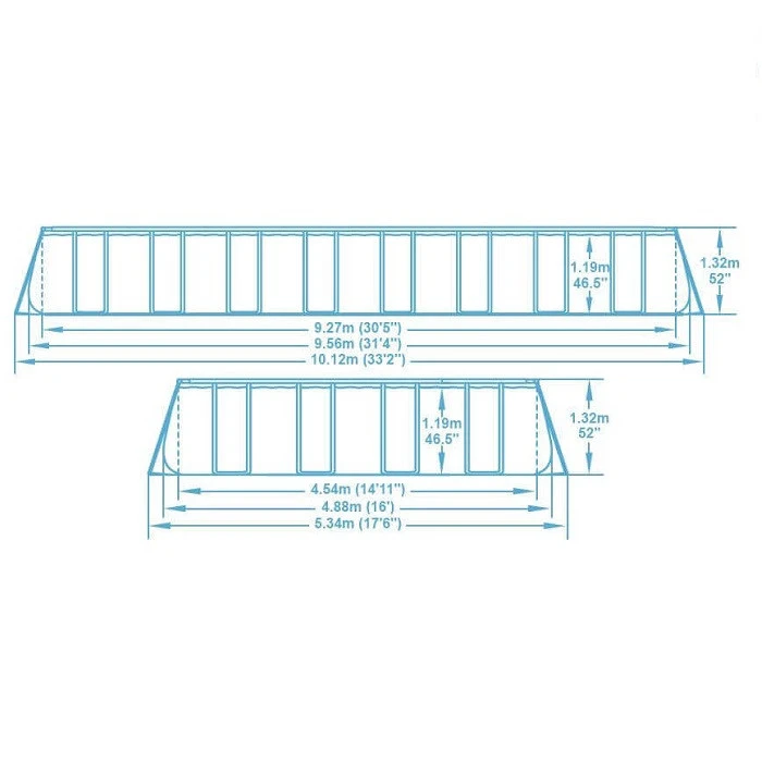 Piscine Tubulaire Rectangulaire Bestway Power Steel™ 9,56 X 4,88 X 1,32 M 6 Piscine Tubulaire Rectangulaire Bestway Power Steel™ 9,56 X 4,88 X 1,32 M – Image 6