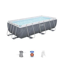 Piscine Tubulaire Rectangulaire Bestway Steel Pro Max 4,04 X 2,01 X 1,00 Aspect Marbré