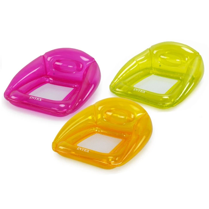 Fauteuil Gonflable Candy Maille Intex - Orange 2 Fauteuil Gonflable Candy Maille Intex - Orange – Image 2