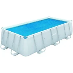 DESTOCKAGE - Bâche à Bulles Bestway Rectangulaire 2,60 X 1,80 M Pour Piscine De 2,82 X 1,96 X 0,84 M
