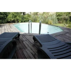 Piscine En Bois Octogonale Ubbink Océa 6,10 X 4,00 X 1,30 M - Liner Beige -Raviday Piscine 7504511 piscine bois octogonale ubbink ocea 400x610 beige ambiance 4