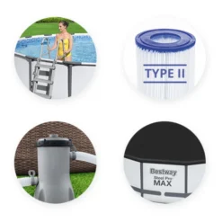 Piscine Tubulaire Ronde Bestway Steel Pro Max 4,57 X 1,22 M -Raviday Piscine accessoires 1