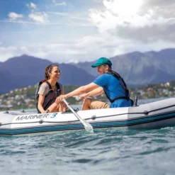 Set Bateau Gonflable 3 Places Intex Mariner 3 (rames Et Gonfleur Inclus) -Raviday Piscine bateau intex mariner 8