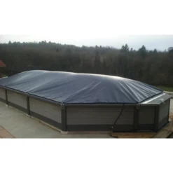 Coussin Gonflable FLOT'UP 10 M Pour Hivernage Piscine De 10,50 à 11,50 M -Raviday Piscine boudin gonflable flotup hivernage piscine ambiance 2 8