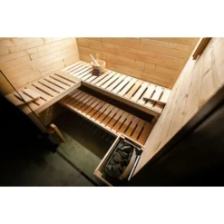 Sauna Traditionnel Harvia Family Medium - 2/3 Places -Raviday Piscine harvia family family l family m f2