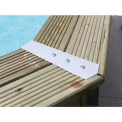 Kit De 8 Pièces Finition Margelles 135° Ubbink Alu Piscine Bois Octogonale