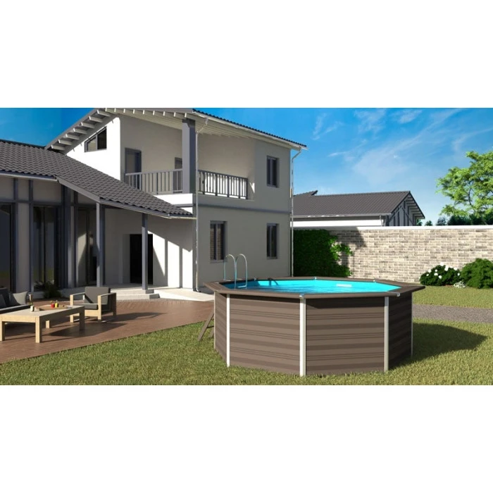 GRE Piscine Ronde Composite Gré Avantgarde - Ø 4,10 X 1,24 M 2 GRE Piscine Ronde Composite Gré Avantgarde - Ø 4,10 X 1,24 M – Image 2