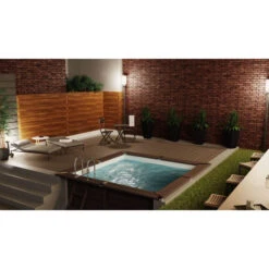 GRE Piscine Carrée Composite Gré Avantgarde - 3,26 X 3,26 X 0,96 M 10 GRE Piscine Carrée Composite Gré Avantgarde - 3,26 X 3,26 X 0,96 M -Raviday Piscine kpcor28 piscine carree composite gre 326 326 cm ambiance