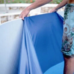 Liner Bleu Pour Piscine GRE - 9,15 X 4,70 X 1,20 M - 40/100e