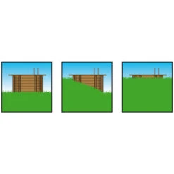 Piscine En Bois Rectangulaire Ubbink Linéa 6,50 X 3,50 X 1,40 M - Liner Beige -Raviday Piscine picto coupe hors sol semi enterre enterre 1