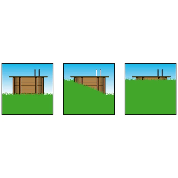 Piscine En Bois Rectangulaire Ubbink Linéa 6,50 X 3,50 X 1,40 M - Liner Gris 2 Piscine En Bois Rectangulaire Ubbink Linéa 6,50 X 3,50 X 1,40 M - Liner Gris – Image 2