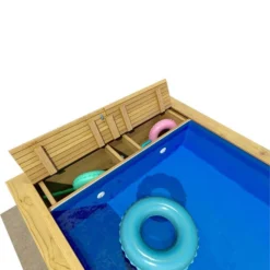 Piscine Pool'n Box Junior Procopi En Bois 3,7 X 2,4 M - Coffre Et Filtration Intégrés -Raviday Piscine piscine bois pool n box junior 2 min