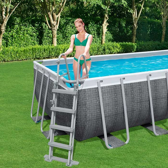 Piscine Tubulaire Rectangulaire Bestway Power Steel 4,12 X 2,01 X 1,22 Aspect Résine 3 Piscine Tubulaire Rectangulaire Bestway Power Steel 4,12 X 2,01 X 1,22 Aspect Résine – Image 3
