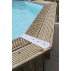 Piscine En Bois Octogonale Ubbink Azura 4,90 X 3,55 X 1,30 M - Liner Beige -Raviday Piscine piscine ubbink azura 490 355 130 bleu 5 1