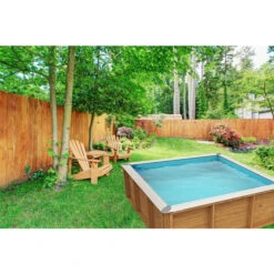 Piscinette Pistoche En Bois Pour Enfants 2 X 2 M -Raviday Piscine piscinette hors sol en bois pour enfants pistoche 2 x 2 m 2