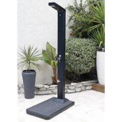 Support De Douche / Réservoir Ubbink Solaris 2 En 1 - Coloris Bois En Teck -Raviday Piscine plancher solairs pour douche de piscine solaire ubbink 5