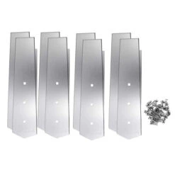 Kit De 8 Pièces Finition Margelles 135° Ubbink Alu Piscine Bois Octogonale -Raviday Piscine platine linea droit set 8 finition margelles ubbink alluminium studio 6