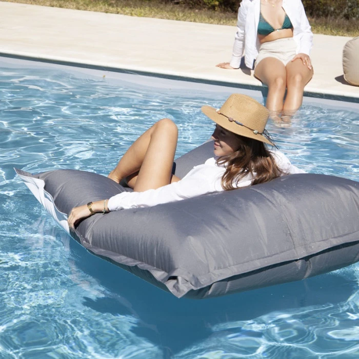 Pouf De Piscine Flottant Solar Xtrem - Gris 2 Pouf De Piscine Flottant Solar Xtrem - Gris – Image 2