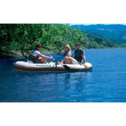 Set Bateau Gonflable 3 Places Intex Mariner 3 (rames Et Gonfleur Inclus) -Raviday Piscine set bateau gonflable 3 places mariner 3 rames gonfleurs 4