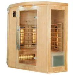 Sauna Infrarouge France Sauna APOLLON - 3/4 Places -Raviday Piscine sn apollon q3c sauna infrarouge france sauna apollon 3 4places profil droit