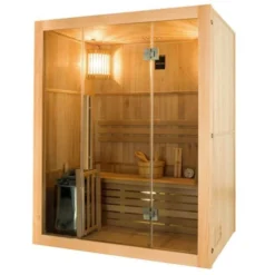 Sauna Traditionnel France Sauna SENSE - 3 Places -Raviday Piscine sn sense 3pk sauna vapeur france sauna sense 3places