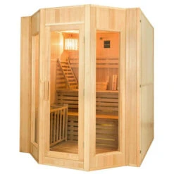 Sauna Traditionnel France Sauna ZEN - 4 Places -Raviday Piscine sn zen4pk sauna vapeur france sauna zen 4places profil droit