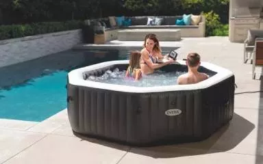 Raviday Piscine -Raviday Piscine 202402 spa gonflable intex purespa carbone 6 places ambiance