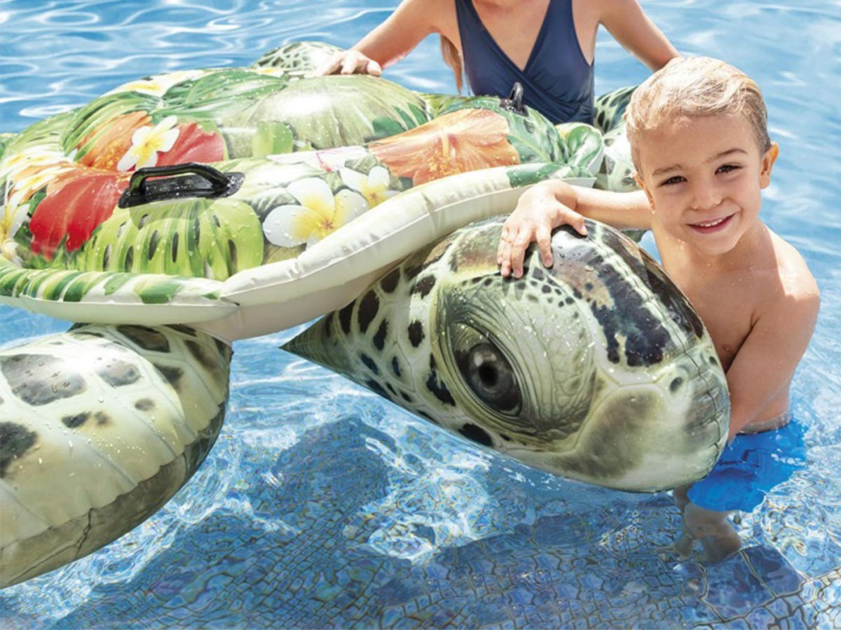 Raviday Piscine -Raviday Piscine tortue de mer gonflable realiste a chevaucher
